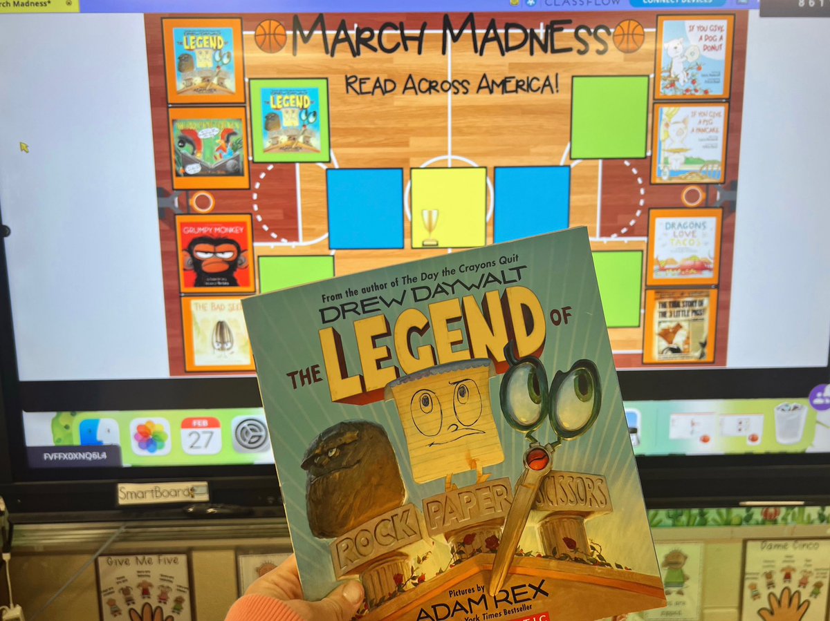 March Madness began a little early in Mrs. Effler’s kindergarten class for Read across America week!!🏀📚