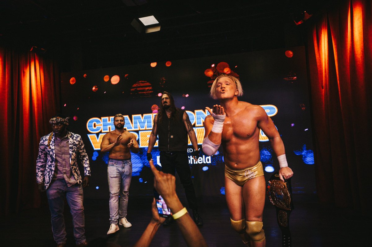 ClearLikeWater1's tweet photo. William Shakespeare said, “Gold — what can it not do, and undo?”
You get the idea 😘.
@UnitedWrestling @CWFHollywood #Gold #Golden #GoldenEra #PureGold #BirthRight #MidasTouch #UWN #CWFH #PrimeTimeLive #ThatDamnGood #UnitedWrestlingNetwork #ChampionshipWrestlingFromHollywood https://t.co/b4ee2rFuGE