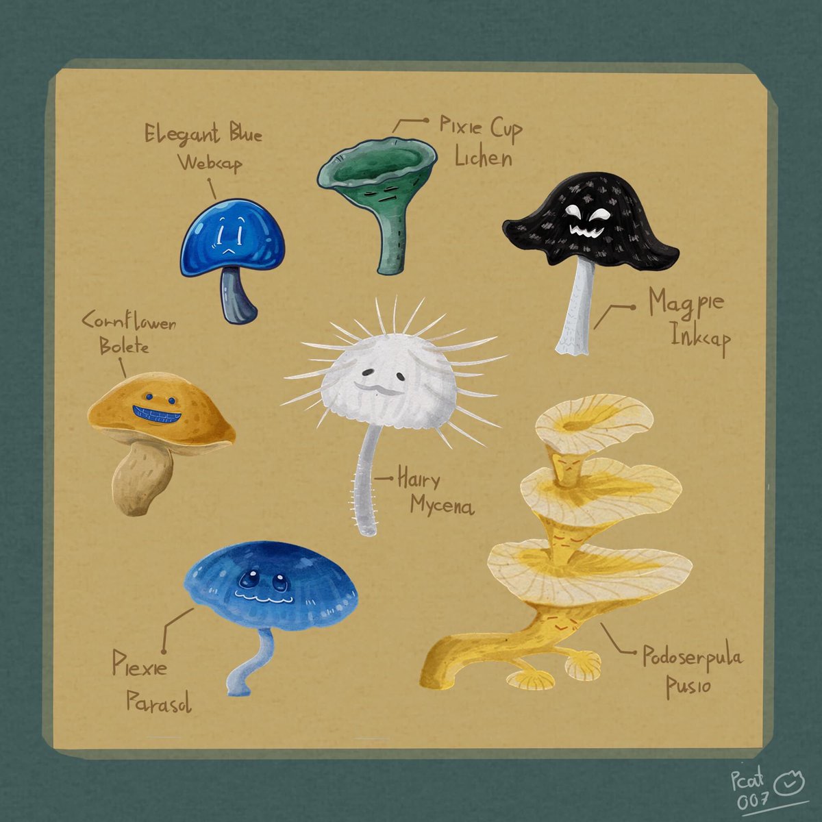 Pcat007's tweet photo. Funguary Challenge 2023 - Weird mushroom
#funguary2023 #procreate30 #funguary #funguarychallenge #mushrooms #nature #doodle #pcat #pcat007 #illustration #art #naturelist #character #characterdesign #cute #digitalpainting #draw #drawing #fungi https://t.co/nsUsKkT8Dz