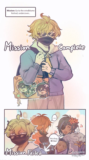 Mika posteo (1/2)

#Genshinlmpact #原神 #Mika #diluc #kaeya #venti 