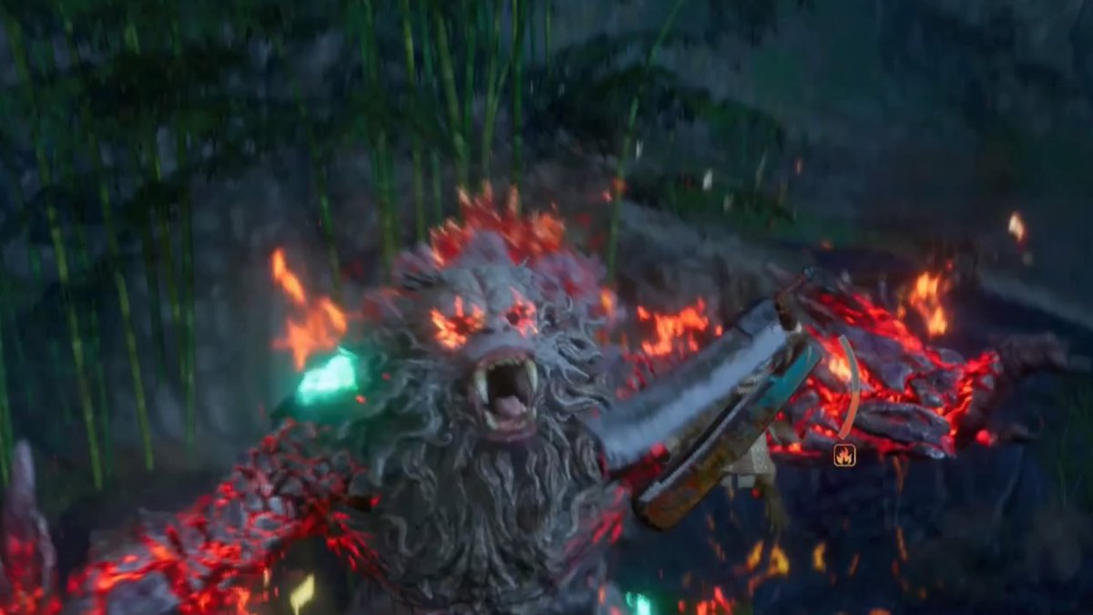 dragon929rr's tweet photo. Hunting gorillas made of lava is so cool!                                                                        #UnsungGamers#PS5Share, #WILDHEARTS https://t.co/iK4940teN6