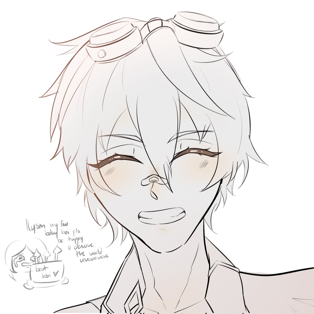 Ariko_04's tweet image. Happy birthday, my birthday brother and probably highest kin but let's not open that door🗿

#Genshinlmpact #Bennett #art #WIP