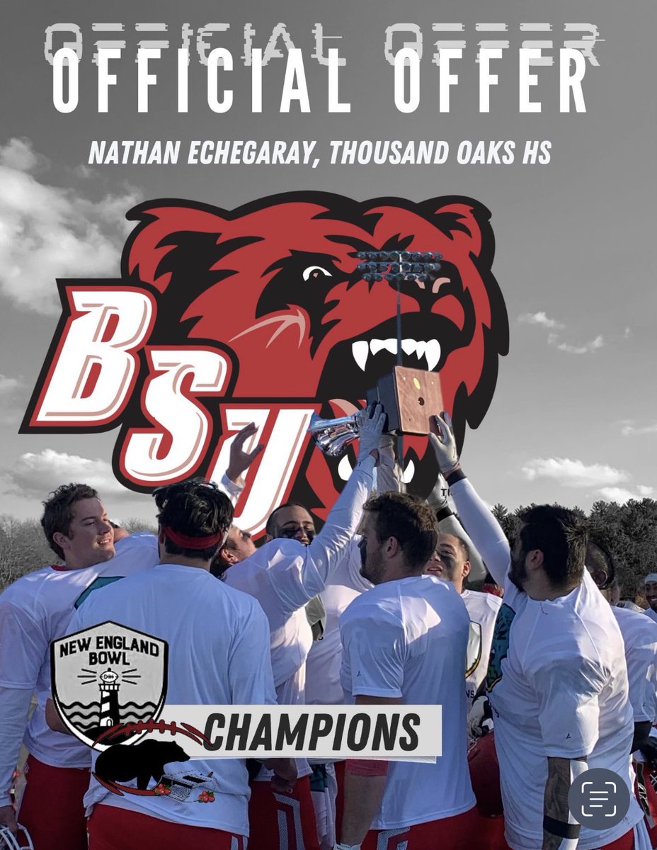 Nathan Echegaray (@nathanechegaray) on Twitter photo I am super thankful for receiving my 3rd offer to Bridgewater state!!! <a href="/JosephVerria/">Joseph Verria</a> <a href="/BSU_Football_/">BSU Football</a> <a href="/TOHSAthletics/">TOHS Athletics</a> <a href="/EvanYabu/">Evan Yabu</a> <a href="/TheAcornSports/">Acorn Sports</a> <a href="/EliavAppelbaum/">Eliav Appelbaum</a> <a href="/vcspreps/">VCS Preps</a> I am super thankful for receiving my 3rd offer to Bridgewater state!!! <a href="/JosephVerria/">Joseph Verria</a> <a href="/BSU_Football_/">BSU Football</a> <a href="/TOHSAthletics/">TOHS Athletics</a> <a href="/EvanYabu/">Evan Yabu</a> <a href="/TheAcornSports/">Acorn Sports</a> <a href="/EliavAppelbaum/">Eliav Appelbaum</a> <a href="/vcspreps/">VCS Preps</a>