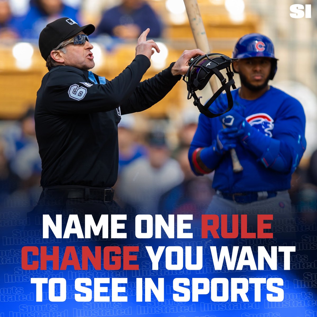 SInow's tweet image. As MLB makes big changes to baseball, what are some other rule changes you'd like to see in sports? 🤔