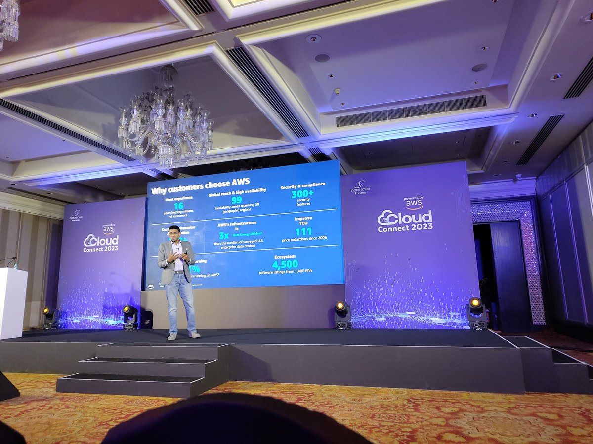 tvenkatt's tweet image. #AWSCLOUDCONNECT Chennai