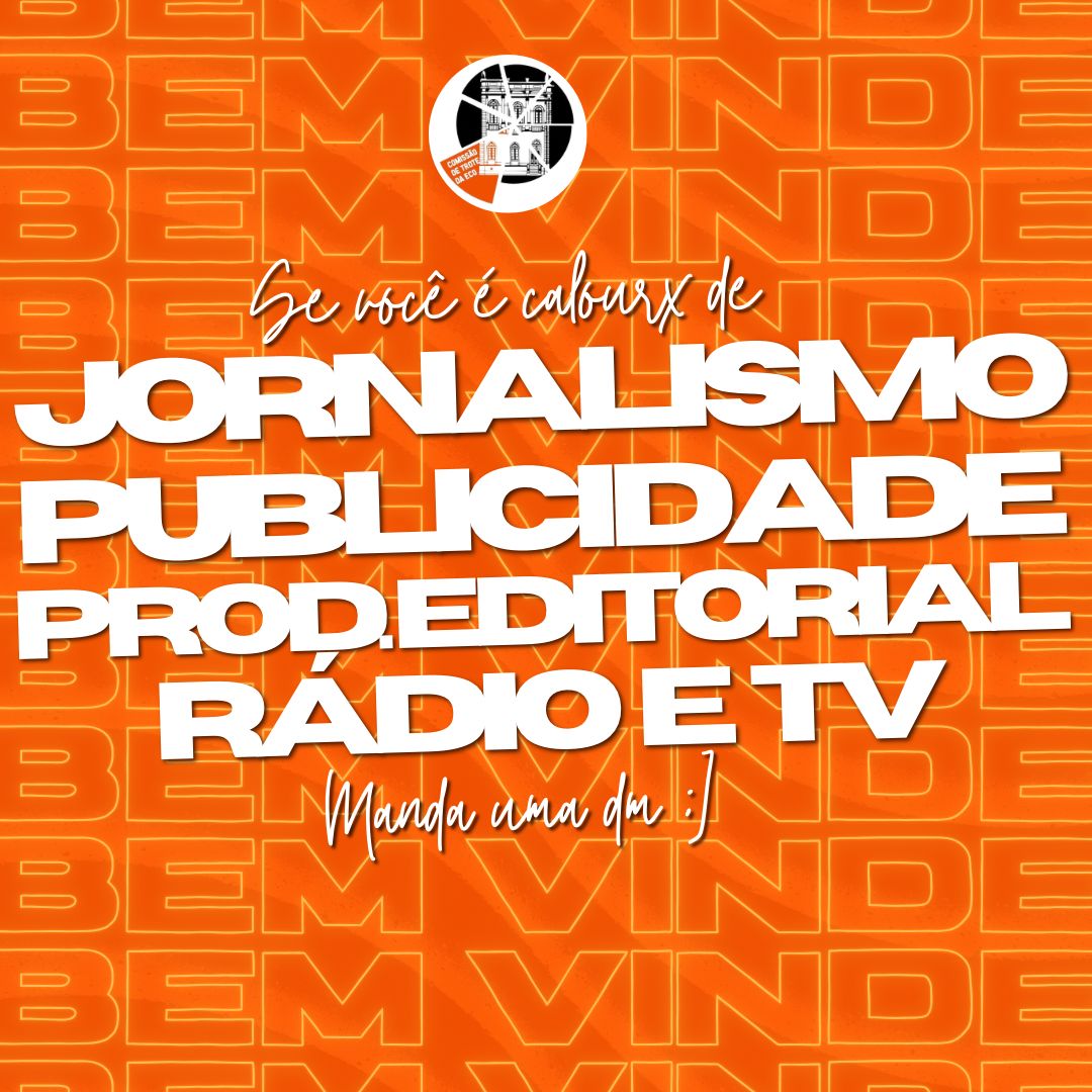 BEM-VINDES CALOURECOS 23.1!!
Passou para Jornalismo, Rádio e TV, Publicidade e Propaganda ou Produção Editorial na Escola de Comunicação da UFRJ?? 
VEM COM A GENTE!!
Comenta aqui, marque um calouro ou manda uma DM que iremos te orientar!!
A Maior do Brasil te espera ansiosa!