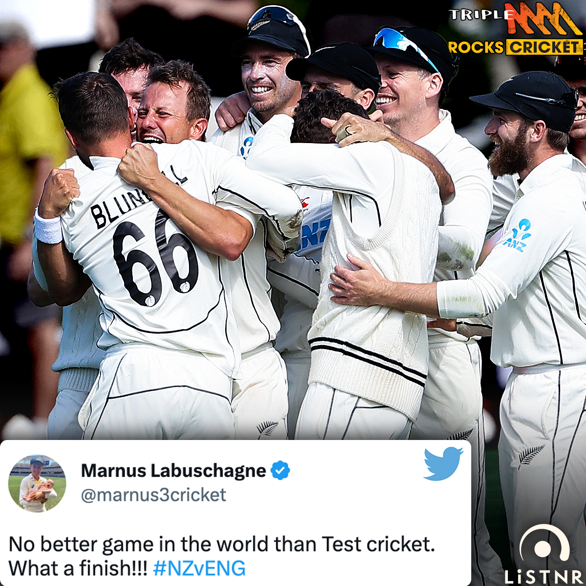 triplemcricket's tweet photo. Just like you, Marnus Labuschagne is passionate about the game - he just loves Test cricket. https://t.co/Btn0RHunEy