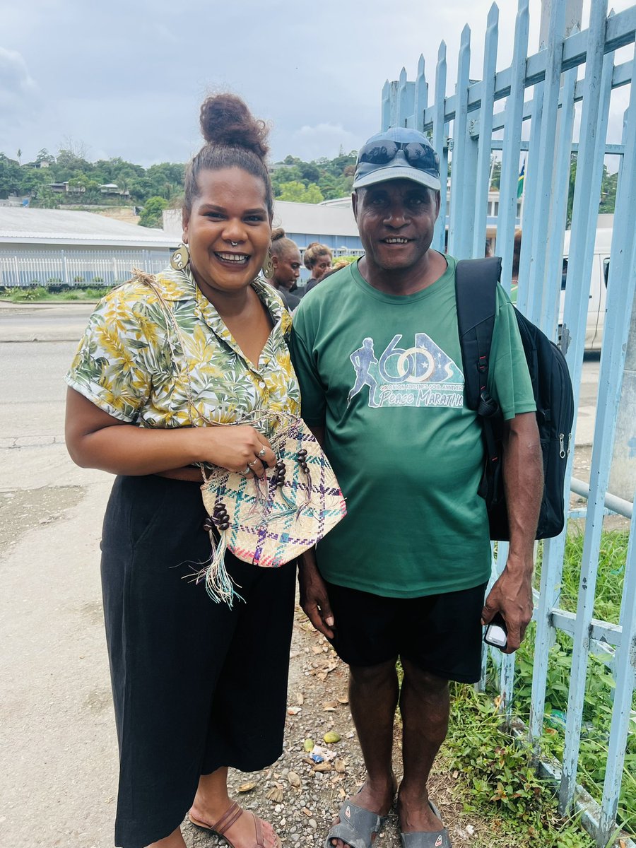 millicent_barty's tweet photo. Got gifted a ‘Pariu’ (basket) as a token of appreciation for my personal appeal to support our Makira-Ulawa athletes with 7 passports, shoes and food to compete in QLD. Raised $12,000. 

They fly out tomorrow all equipped with shoes too! Tankio rafaera/Tagio those who donated! 🙏🏽 https://t.co/GDRC4Vr8Mb