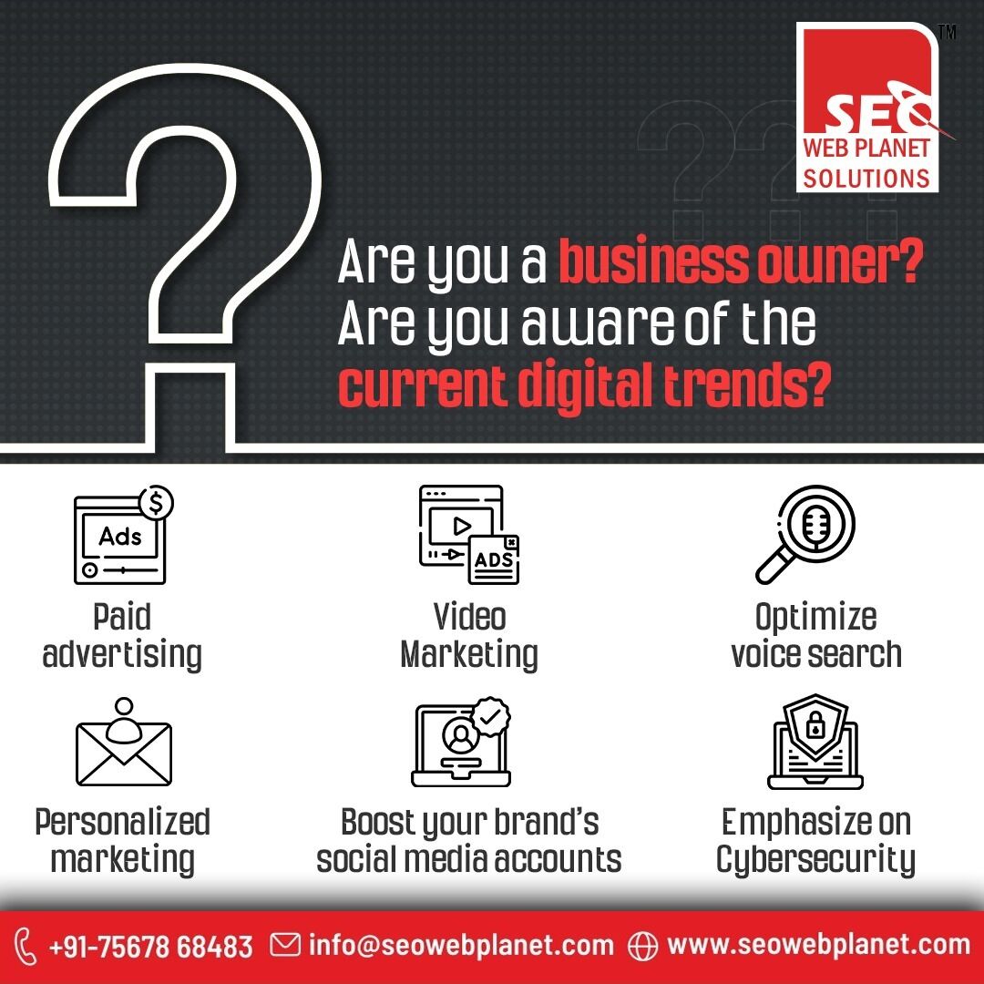 seowebplanet's tweet image. Small business owners must always be ready for new opportunities in the ever-changing digital world. Incorporating these five digital trends to create an actionable plan helps your business to stand out as an innovative leader in the industry.

#digitalfuture #digitalupdate