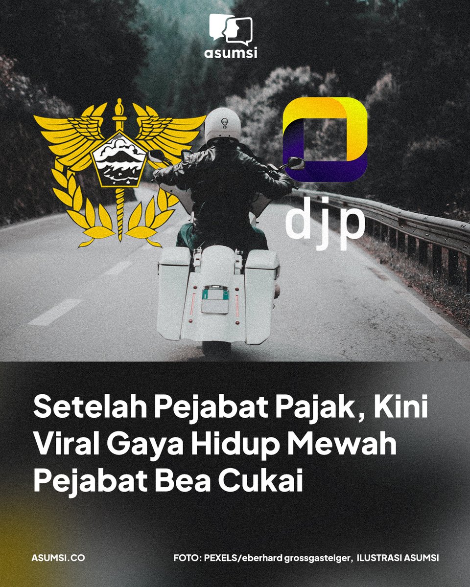 asumsico's tweet photo. Setelah gaya hidup keluarga dan harta pejabat pajak ramai jadi sorotan, kini, gaya hidup pegawai Bea Cukai jadi sorotan warganet. https://t.co/3HovsNqvs8