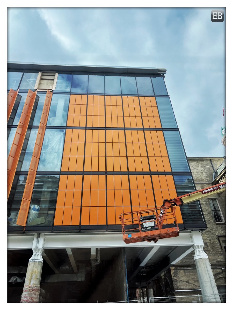 “#Orange Crush” is.gd/HfURYp #TheDailyMobile #photography #Construction #Glados #Portal #Portal2 #ScissorLift #StLawrenceMarket #Toronto #Wheatley