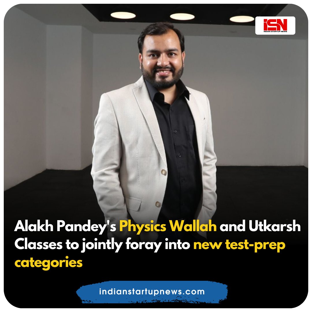 Alakh Pandey-led edtech unicorn Physics Wallah and Jodhpur-based Utkarsh classes have formed a joint venture to provide academic training and course offerings in different categories to students.

#edtech #alakhpandey #physicswallah #venture #testpreparation #test #students