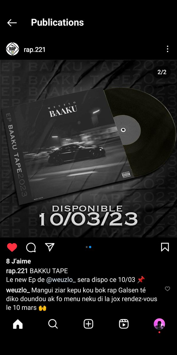 WeuzLo7's tweet photo. Mangui ziar kepu kou bok rap Galsen té diko doundou ak fo menu neku di la jox rendez-vous le 10 mars https://t.co/GRHlw5jaKU