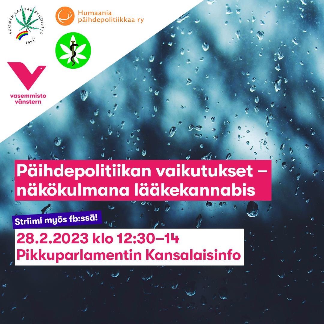 veronikahonka's tweet photo. Tänään eduskunnan kansalaisinfossa keskustelutilaisuus lääkekannabiksesta. Koolla huima asiantuntijapaneeli, @AleksiHupli, Tatu Saarikko, @HakkarainenPekk , Jussi Karkkulainen, Maria Paile-Hyvärinen. Tilaisuutta voi seurata myös verkossa. https://t.co/agQgBfE8BY

Tervetuloa! https://t.co/PYc7R5vCt5