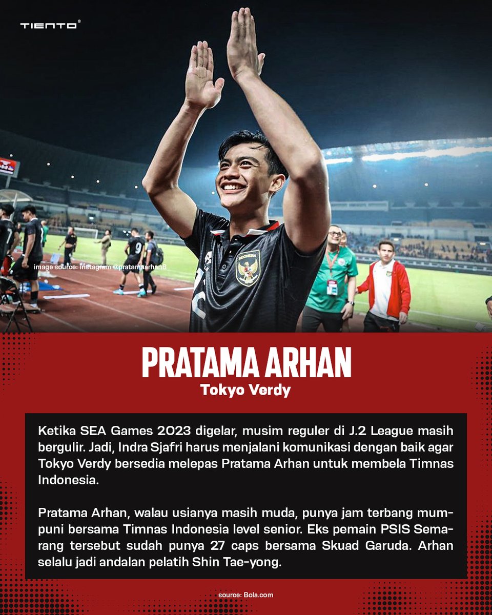 IndonesiaTiento's tweet photo. #TimnasIndonesia #TimnasSenior #TimnasU23 #SeaGames #SeaGames2023 #AsiaTenggara #SeaGamesSepakbola #WitanSulaeman #RizkyRidho #PratamaArhan #AchmadFigo https://t.co/5RA59rDrCH