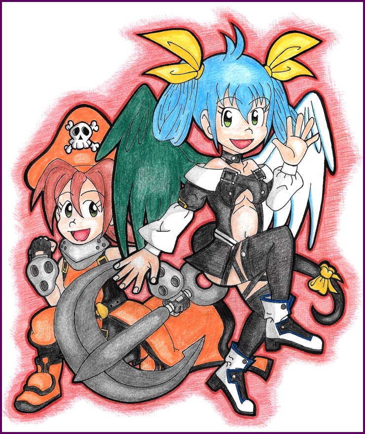 StarwindArts's tweet photo. Lilly and Abby, cosplaying as Dizzy and May from the #GuiltyGear series. =)
#OC #OriginalCharacter #OCart #cosplaydrawing https://t.co/LoQfp1DxRi