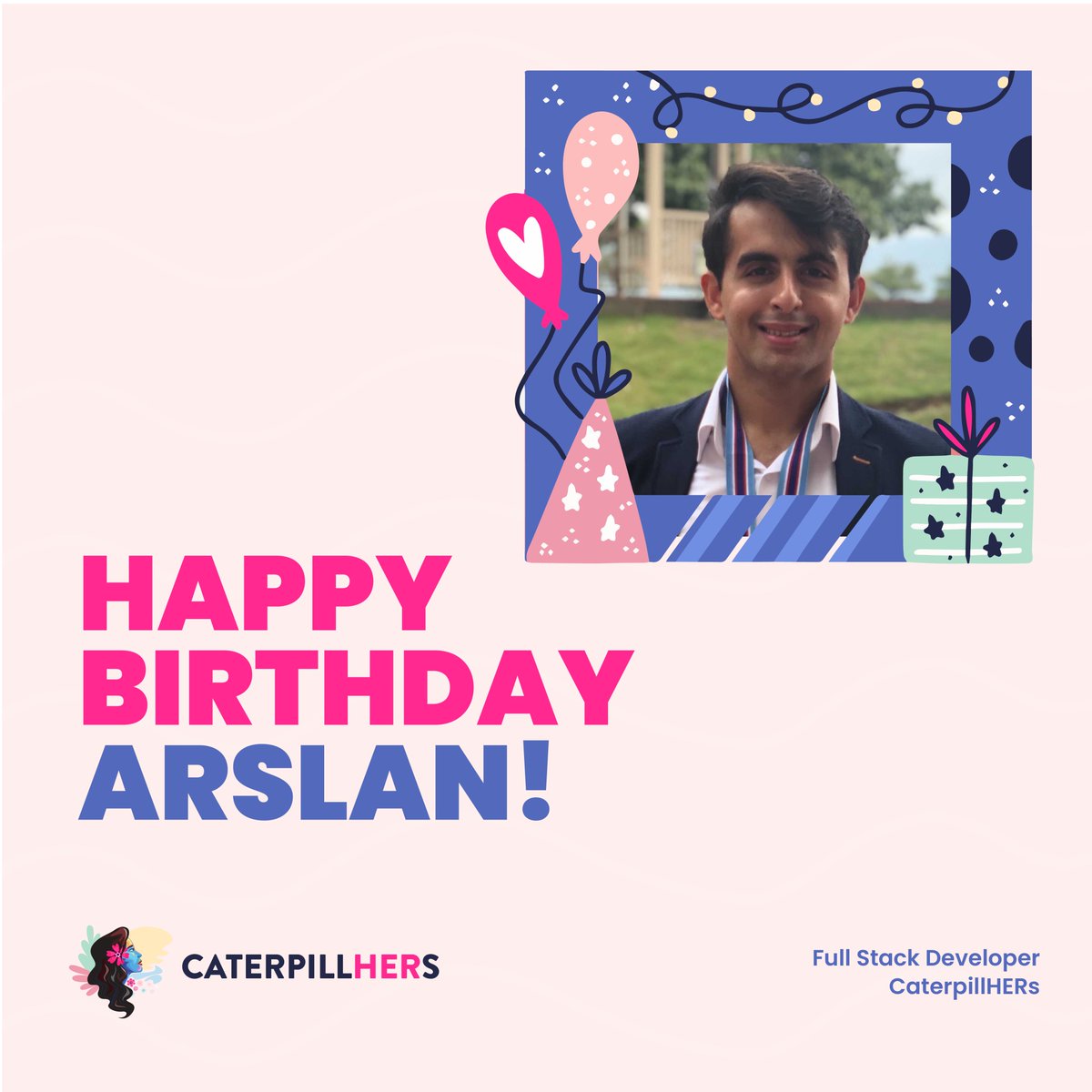 CaterpillHERs's tweet photo. Happy Birthday to our amazing Full Stack Developer wizard Muhammad Arslan!
May your code always compile, your bugs are easy to fix, and your coffee never goes cold πβοΈπ¨βπ»
οΈ
#AllHailTheFullStack #CakeAndCode https://t.co/SpIKdl0MLo