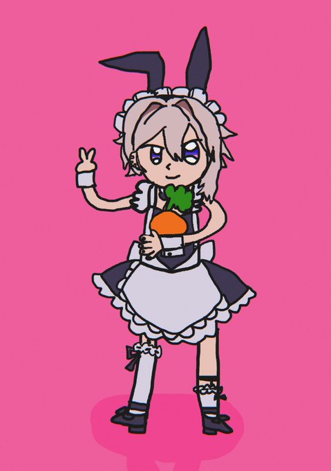 先輩が前に描いてくれたのもかわいい

✌️🥕 https://t.co/Tg7AESGuJs 