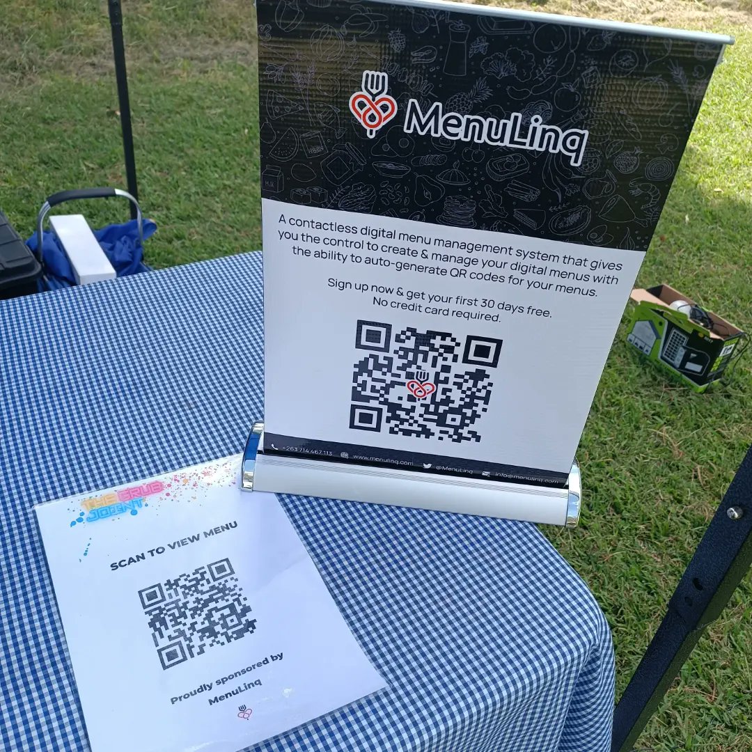 MenuLinq was proud to be in support of The Grub Joint this past weekend at @FeelsZimbabwe . Needless to say it was unforgettable! Looking forward to more future partnerships and collaboration!

#foodiesofharare #socialscene #feelingood #qrmenu #zimfoodies #foodstartups