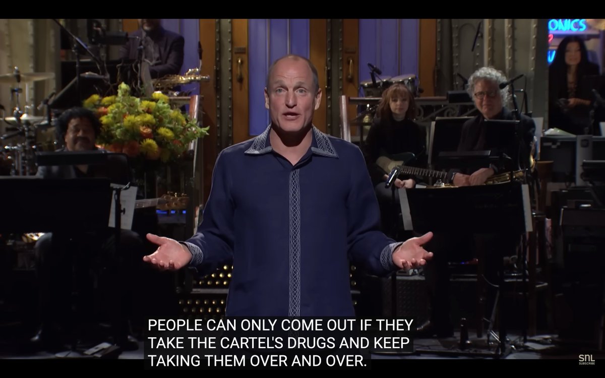 earthloverweb's tweet photo. Daring actor/cannabis advocate/entrepreneur Woody Harrelson Casually Drops Controversial #ConspiracyTheory #Covid #BigPharma Truth Bomb SNL Feb 25 2023 
https://t.co/V1iwsY6tVy https://t.co/WFBFWFCQhO