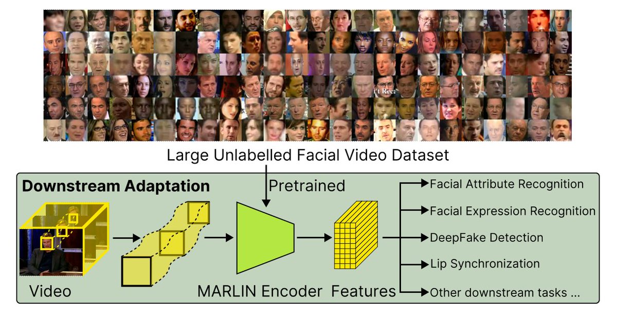 zhixi_cai's tweet image. I&apos;m excited to announce that our work &quot;MARLIN: Masked Autoencoder for facial video Representation LearnINg&quot; is accepted by #CVPR2023. Please find our paper and GitHub repo:
Paper: arxiv.org/abs/2211.06627
GitHub: github.com/ControlNet/MAR…