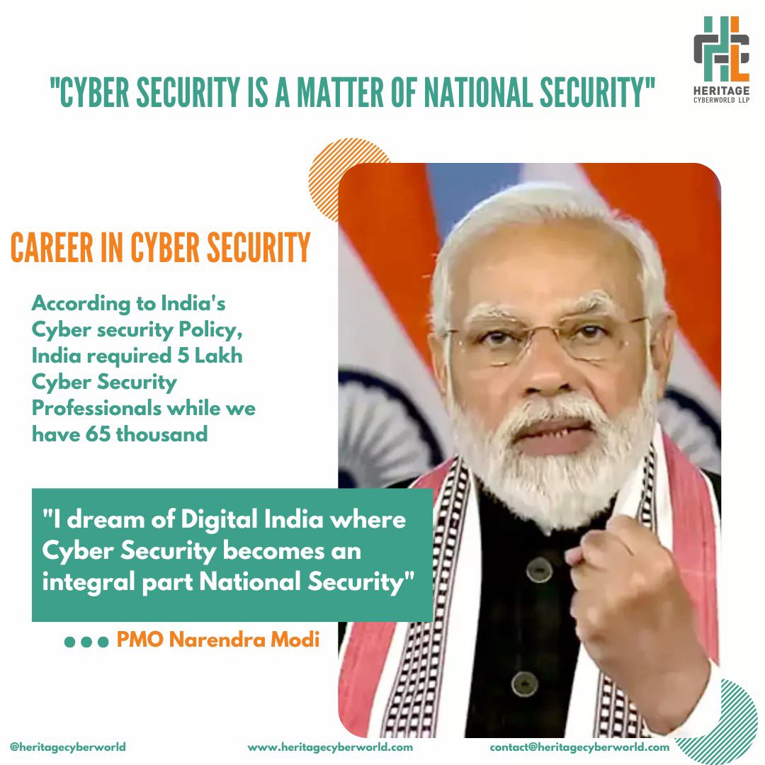 Prime Minister #NarendraModi on Friday in Aatmanirbharta in Defence-Call Action' asserted that issues regarding #cybersecurity

PM also stated India’s #ITsector is our great strength. The more we use this power in our #defencesector the more confident we will be in our #security.