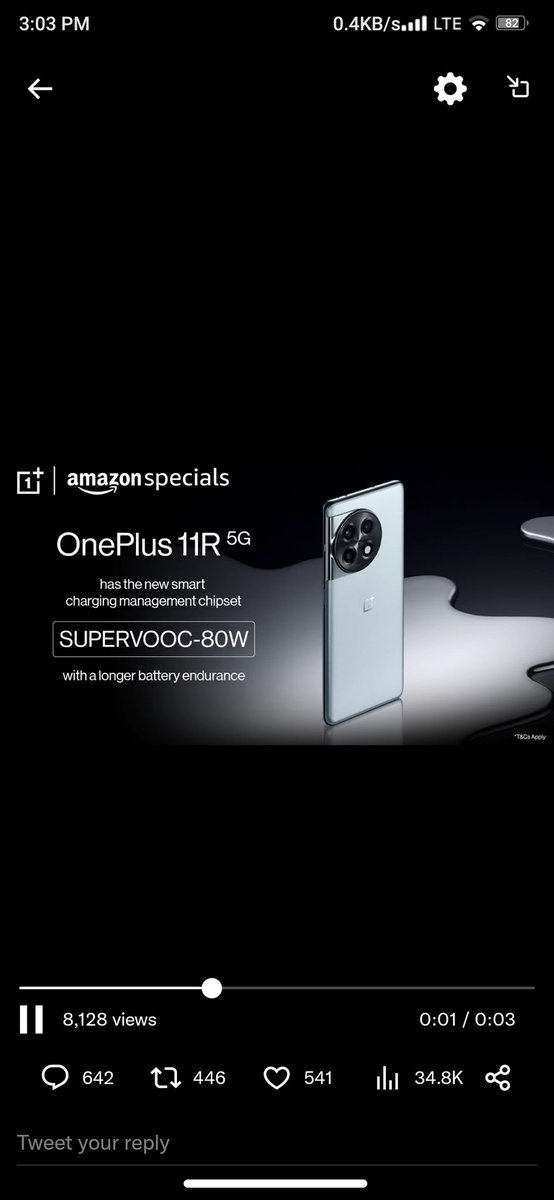 saurabh_here77's tweet photo. @amazonIN #OnePlus11R5GOnAmazon https://t.co/g1FSNY1gR5