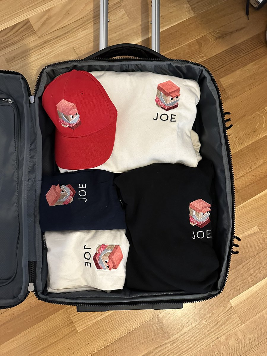 DavideFi's tweet photo. All packed and ready for #ETHDenver 

All my essentials are in the bag

Ready to $JOE around!

To think that people wonder I ever get changed! 
Of course, I swap between my joe things! https://t.co/7J3LdEBiQd