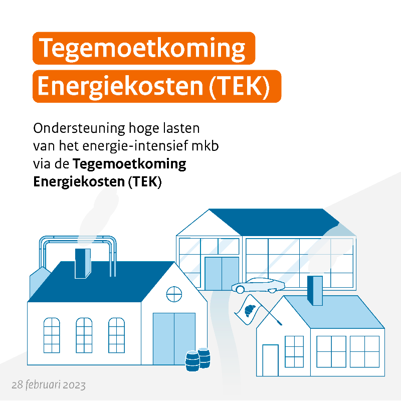 Ministerie_EZK's tweet photo. Vanaf 21 maart kunnen energie-intensieve mkb-bedrijven de Tegemoetkoming Energiekosten (TEK) aanvragen voor gestegen gas- en elektriciteitskosten.

Nieuwsbericht ⤵️

https://t.co/hPhPVajqkm