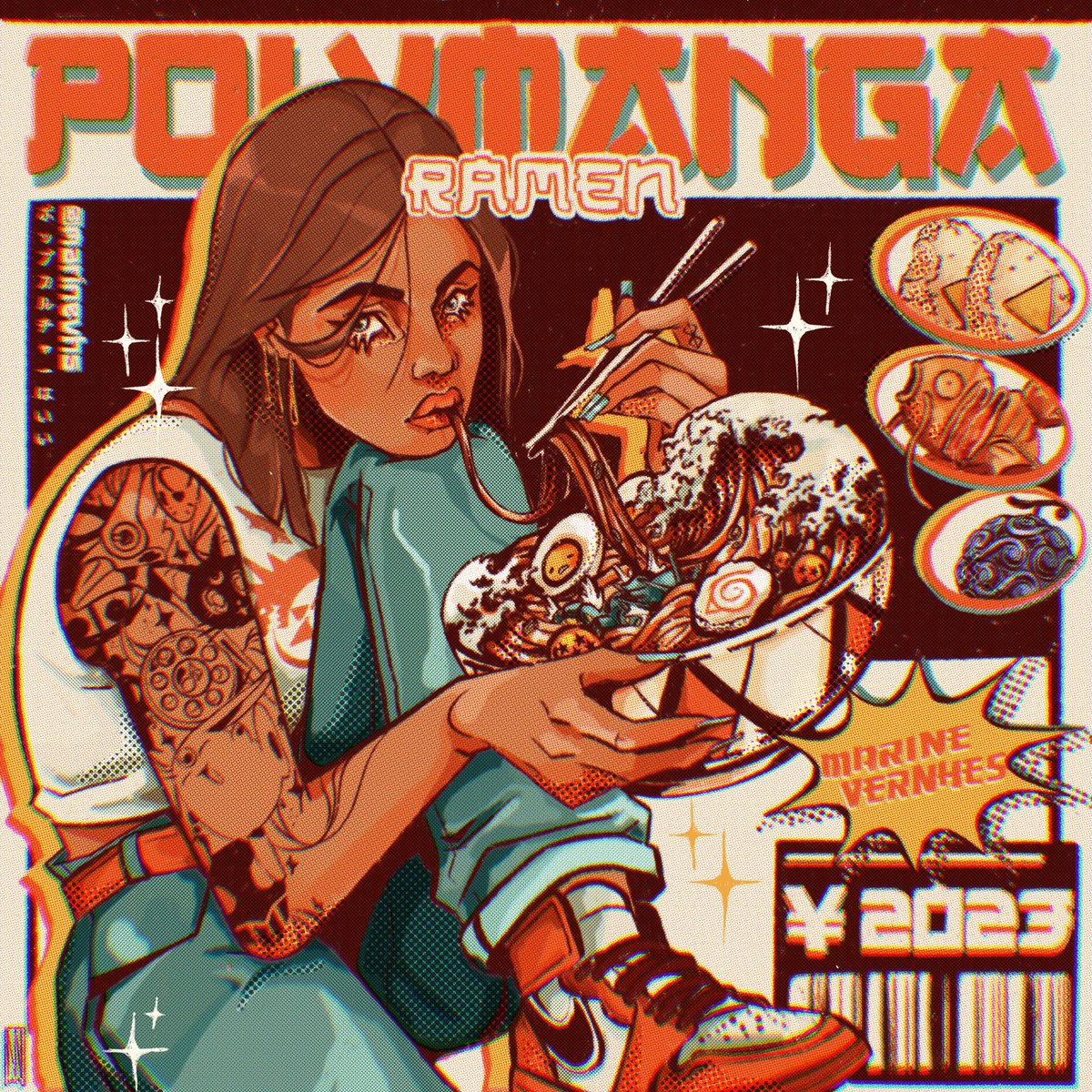 marinevhs's tweet photo. This year I will exhibit for the first time at the @Polymanga  Montreux!
For the occasion here is my participation in the Mabulle contest on the theme “Pop culture is good” ☀️❤️🔥
Hope you’ll like it !
.
#OC https://t.co/UqFsgNYDTz
