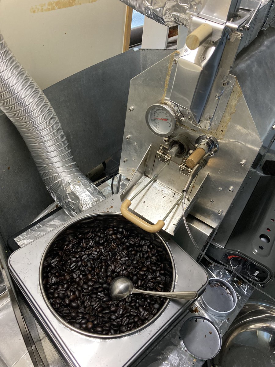 久々の焙煎　焙煎機改良後一発目
ストレス大分減りましたが、ドラムはやっぱ作り直した方がいいかなぁ…