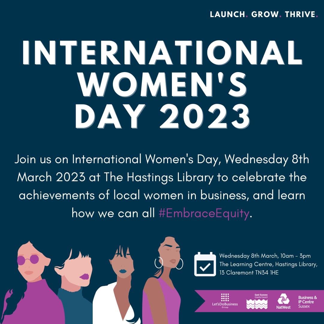 Lisay1307's tweet photo. There’s still to sign up to this #free event for #IWD23 @hastingslib with @BIPCSussex @ldbgroup @Rooconnects @AshdownHurrey https://t.co/JRgbjQOsi3