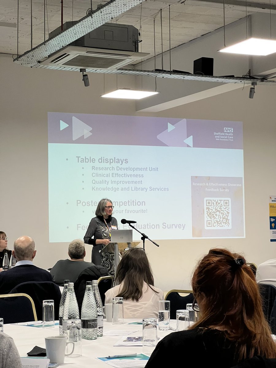 paryaneh's tweet photo. Our Deputy Medical Director @helencrimlisk opening the #RDUShowcase23 @SHSC with a round of applause for our amazing Research & Development Unit - member of the @unihospitals 👏🏼👏🏼 helping us all to be #Evidenceled and achieve the best outcomes for our service users everyday https://t.co/vRs0sC0rui