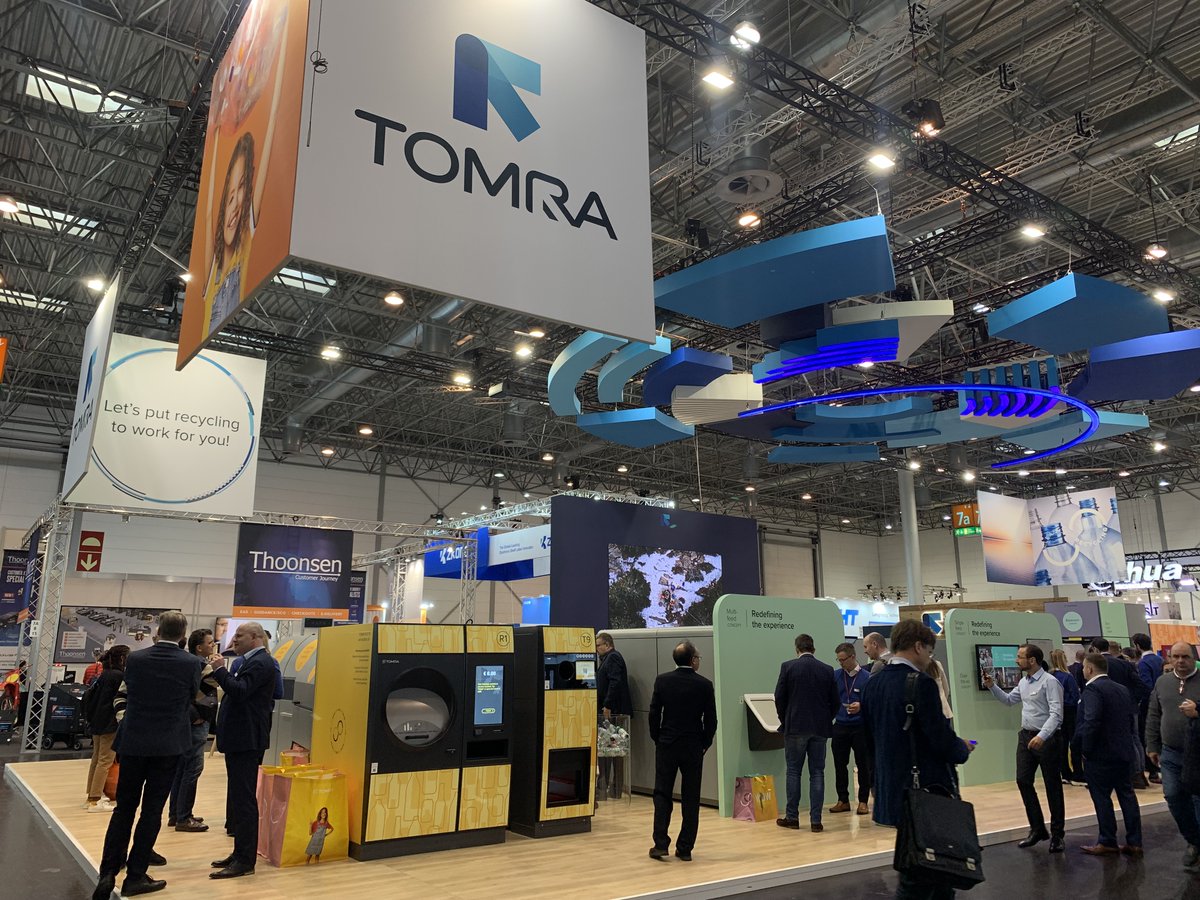 esm_magazine's tweet image. #Tomra offers reverse vending solutions for deposit return systems and is previewing five new reverse vending concepts at #Euroshop2023 at Hall 7a, Booth B07. It is also launching a consumer research report on how #recycling habits impact shopping behaviour. @TOMRAGroup