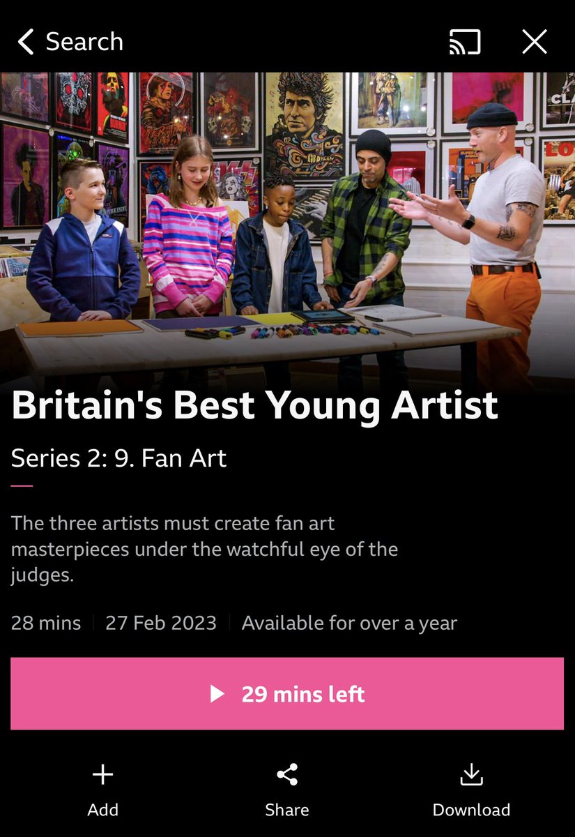 You can catch my appearance on <a href="/cbbc/">CBBC</a> #britainsbestyoungartist now on iPlayer, it was a really fun day working with the team, <a href="/RexMartin/">Ricky Martin</a> &amp; the amazingly talented kids. It’s really important to promote creativity at these young ages &amp; I’m greatful to be able to give back a little.