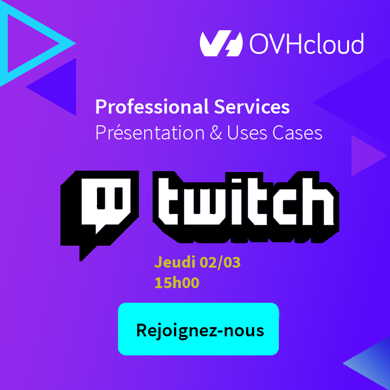 ovh_support_fr's tweet photo. 📢 #OVHcloudSupport annonce son 1er live #Twitch !

📅 02/03 @15h : https://t.co/XcpRzL94ty

📯 Ses messires @raclepoulpe @lionelsultan2 et @ccleouf vous expliquent comment les #ProfesionalServices accompagnent ses clients à migrer leurs applications dans le #Cloud !