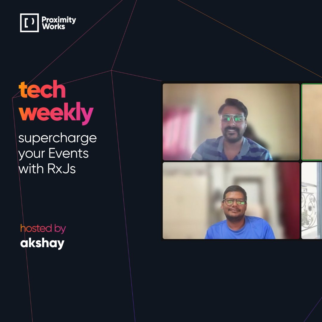 proxwrks's tweet photo. [1/3]
Last week, @androizer showed us ways of making everyday #webdevelopment efficient and exciting by using #RxJs. It promises a faster and easier workflow, while allowing a unified approach to different concepts, events, and datasets. 

#StartUps #ProximityWorks #LatestTech https://t.co/2rq1C09lXm