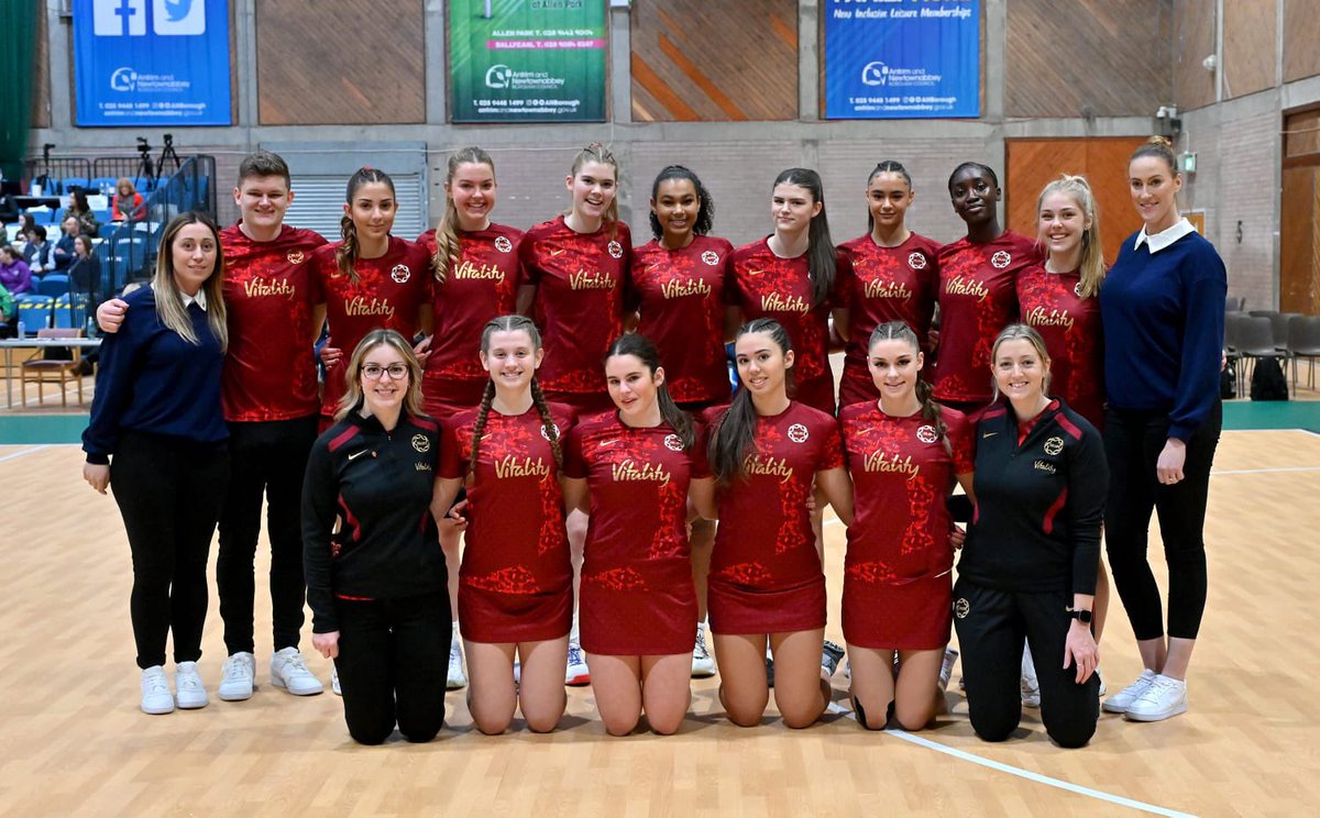 Europe Netball U17 winners 🏆 a brilliant group to work with on and off the court 🌹Thank you @EuropeNetball and @netballni for putting on a great event ⭐️