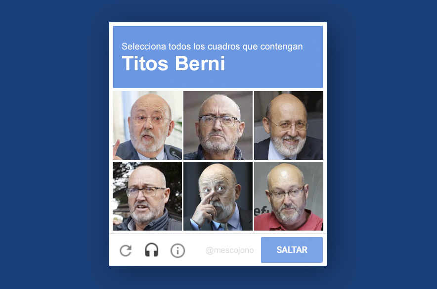 Llevo 2 horas para solucionar el captcha del Tito Berni.