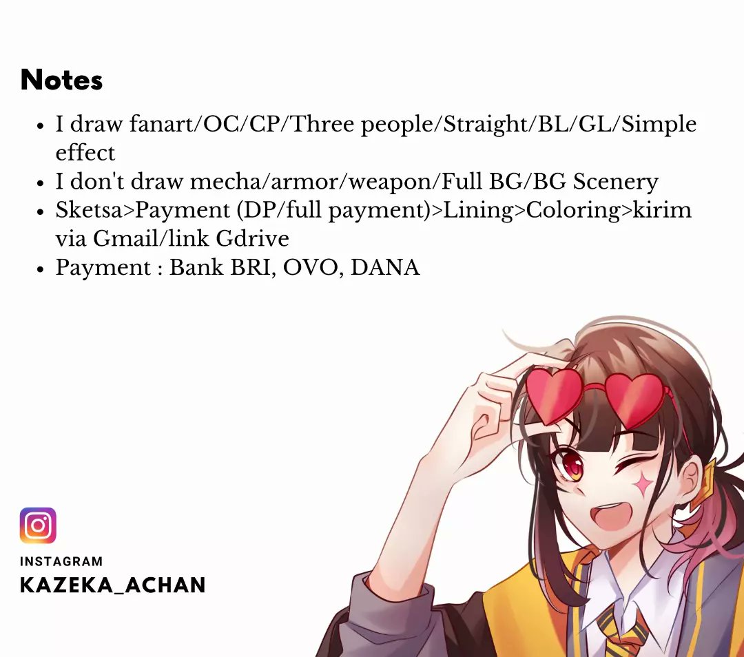 Cek Instagram ya kazeka_achan ✨ #commissionsopen #commissionart