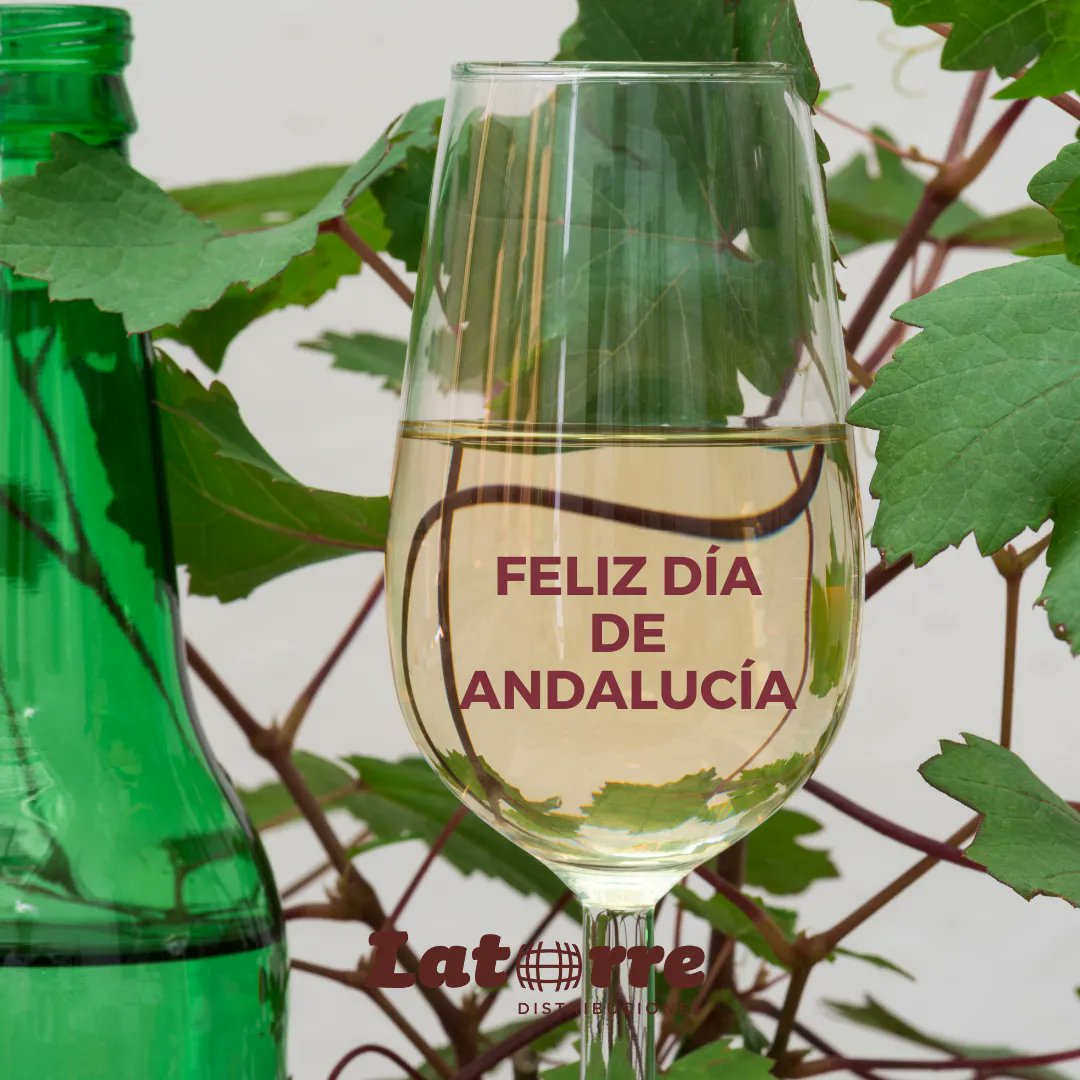 💚 ¡Feliz #DíaDeAndalucía!

🥂 Una excusa para brindar con vinos de una tierra hecha para el trabajo y también para el disfrute. Como la vid misma.

🥳 ¡A celebrar!

#DistribucionesLatorre #Jaén #Vinos #WineLovers #Hostelería #WineMoment