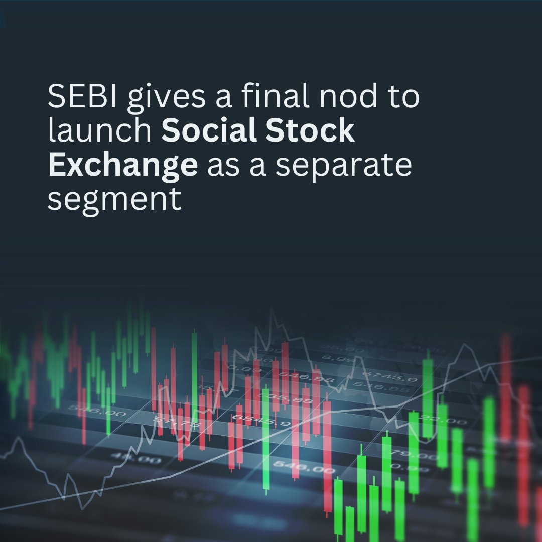 #socialstockexchange #sebi

The National Social Exchange of India has received approval from the Securities and Exchange Board of India (SEBI) to launch the SSE soon.