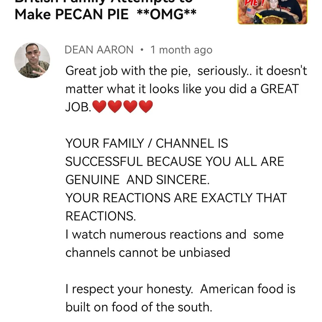 Mr_H_YouTube's tweet photo. Comments of the month.
Check out the pinned comments for the video links.
Mrs H 💕
#mrhandfriends #britishfamilyreacts #youtubereactions #commentofthemonth #comments #subscribers #bloodyloveyou #bestcommunity #pecanpie #chicken #friedchicken https://t.co/1yX6aT8KZ8