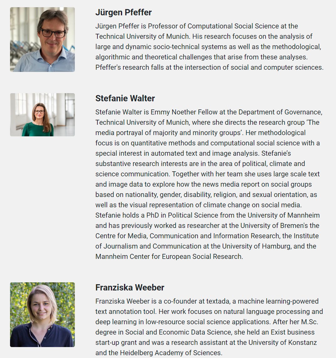 We are thrilled to announce a number of amazing guest speakers for SICSS Munich, including @ajungherr, @fraukolos, @JurgenPfeffer, @SteWalter, & @fra_wee. Applications are still possible until March 3! Please check the thread below for more details. #SICSS2023