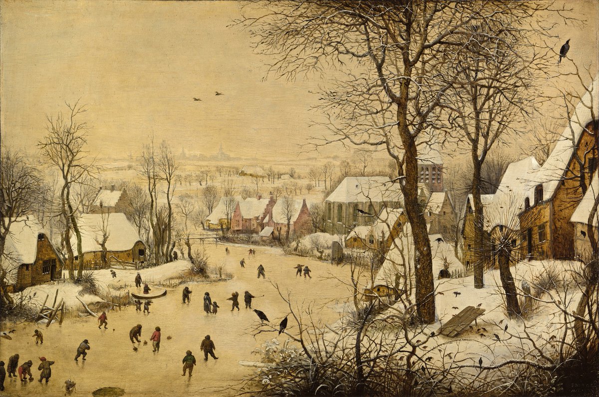 Winter Landscape with Skaters (1565)