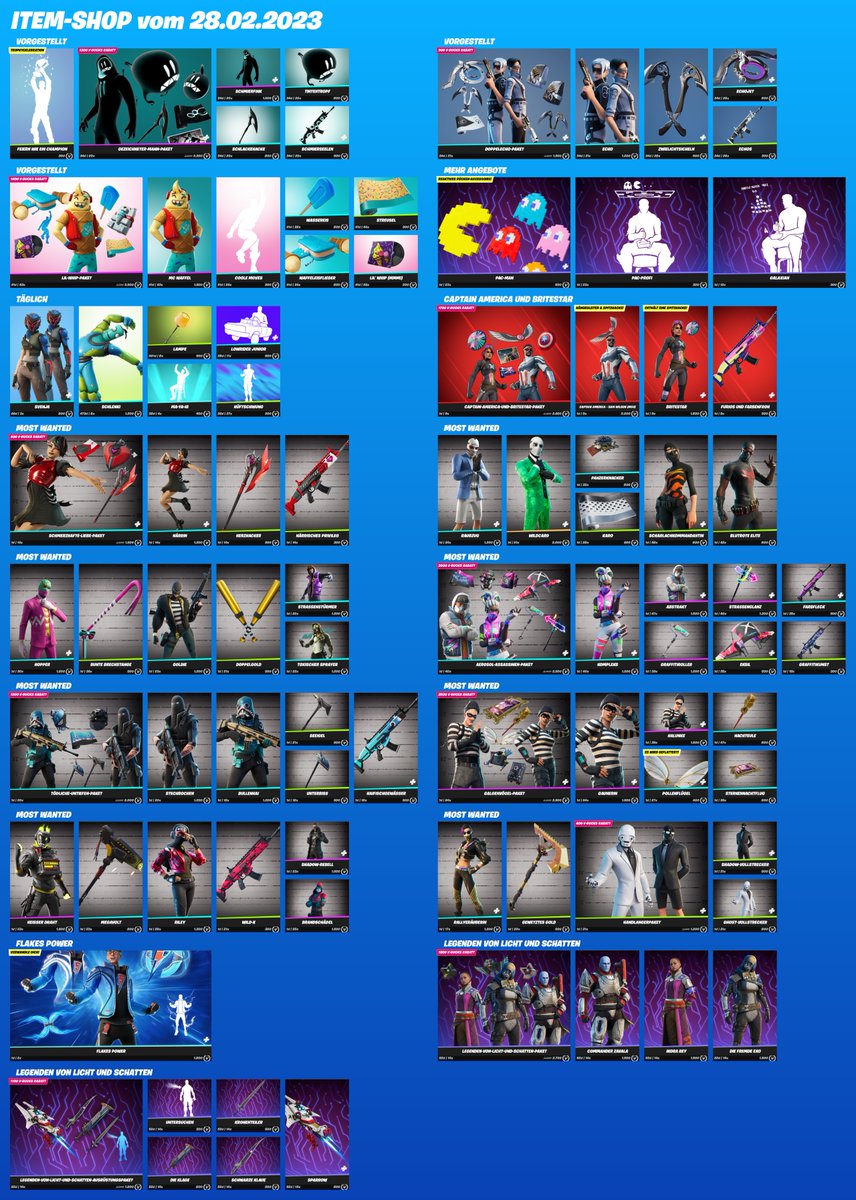 Der neue Item-Shop für 28.02.2023.

Unterstütze einen Creator: barfuem | #ad #Fortnite