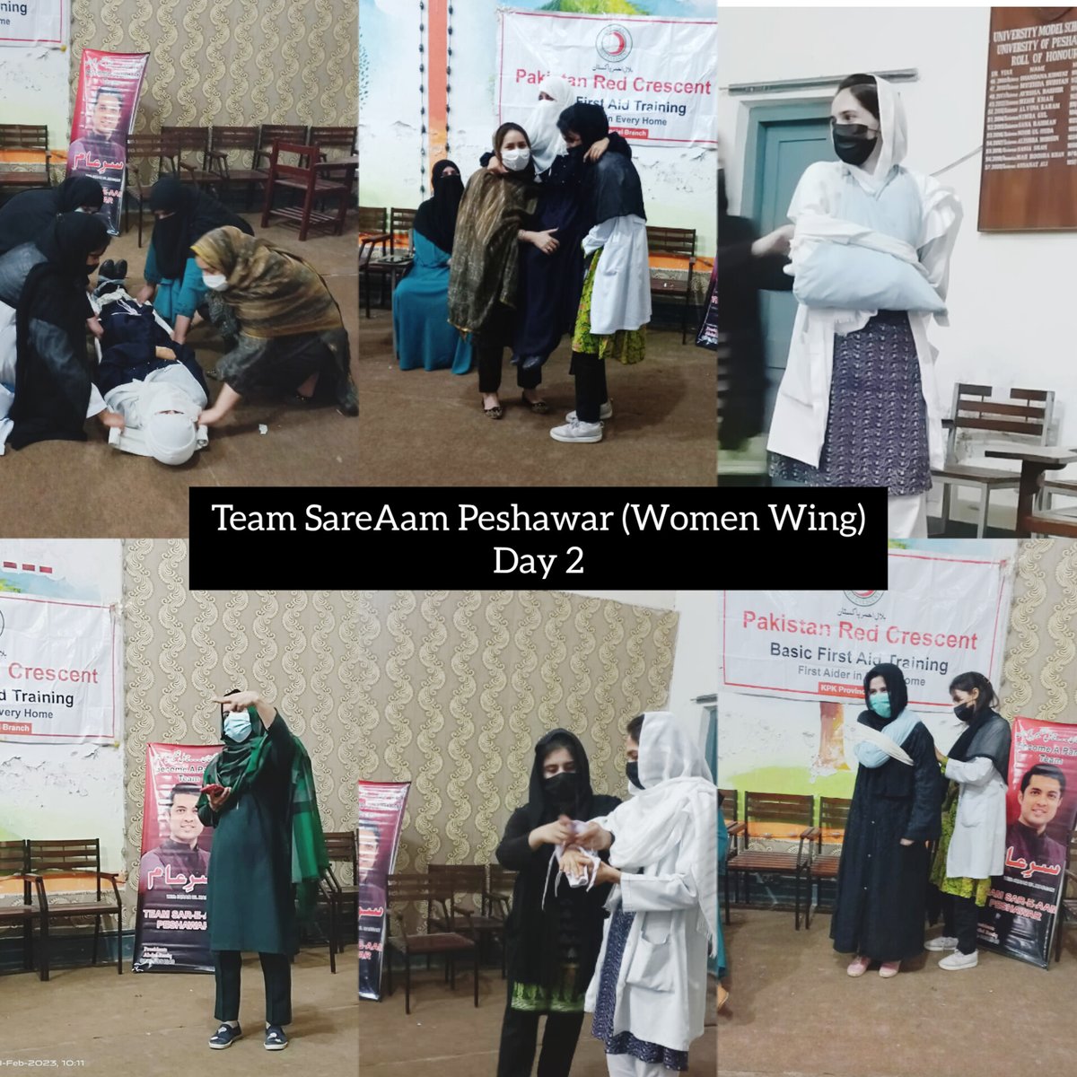 AamPeshawar's tweet photo. You can be a hero by learning and providing first aid when the time comes 
.
Team SareAam Peshawar Women Wing took part in first aid training with collaboration of Red Crescent Society. Janbaz of Team SA learned how they can help others in emergency❤
@iqrarulhassan 
@Raziq4040 https://t.co/AW1D9xvgag