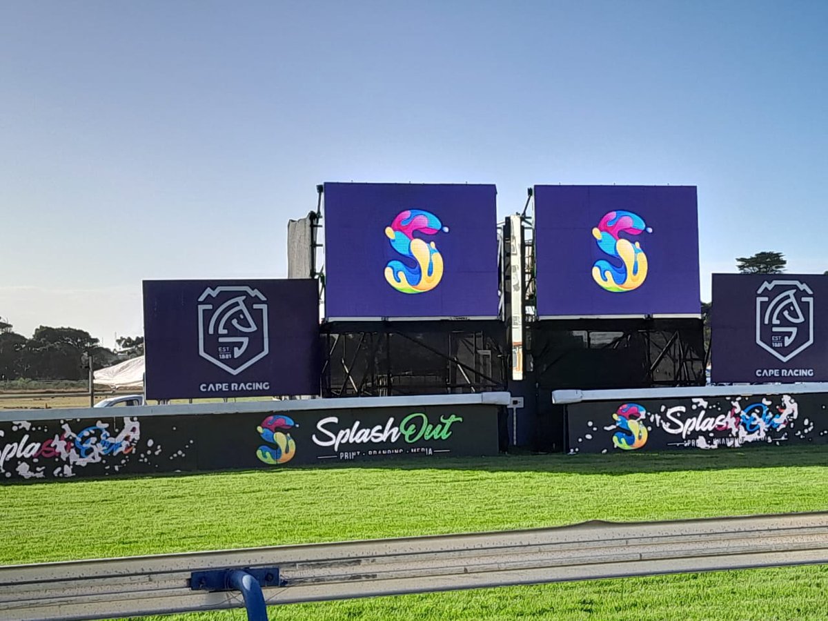 Megapro_SA's tweet photo. #Megaview proudly contributed to the success of the #SplashOutCapeDerby2023 at HollywoodBets Kenilworth Race Course on Saturday where they provided world-class LED services that kept attendees engaged & provided marketing value to sponsors & advertisers.
#LED #SportOutdoorMedia https://t.co/X4fadjqm2z