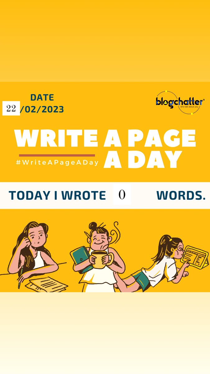 BediSimrit's tweet photo. @blogchatter 
#WriteAPageADay https://t.co/AxTWxjMxtG