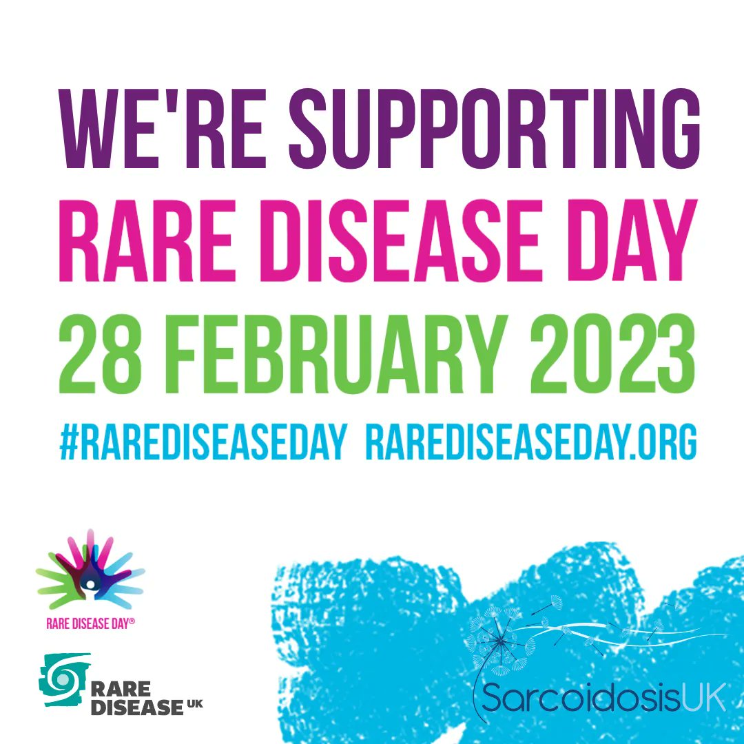 Happy #RareDiseaseDay! We support people living with sarcoidosis and today we are celebrating with the rare community and joining with <a href="/GeneticAll_UK/">Genetic Alliance UK</a> to show how well-coordinated care can make a real difference to people’s lives. RT to help us spread the word. #Sarcoidosis